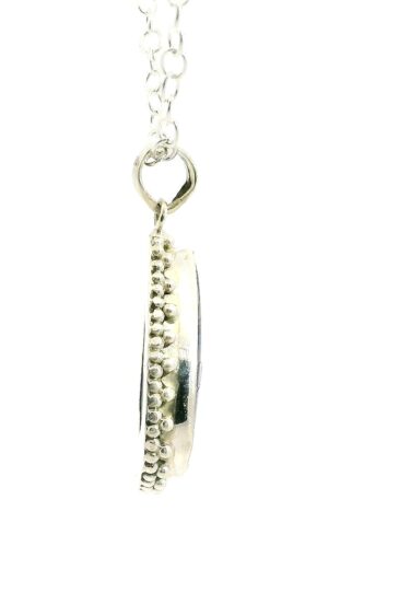 Gehna Jaipur Lapis Lazuli Pear Shape Gemstone Studded 925 Sterling Silver Pendant For Girls & Women SP03-1116