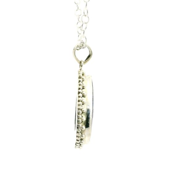 Gehna Jaipur Lapis Lazuli Pear Shape Gemstone Studded 925 Sterling Silver Pendant For Girls & Women SP03-1116 - Image 2