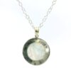 Gehna Jaipur Moonstone Round Shape Gemstone Studded 925 Sterling Silver Pendant For Girls & Women SP03-1118 - Image 3