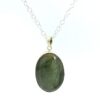 Gehna Jaipur Labradorite Oval Shape Gemstone Studded 925 Sterling Silver Pendant For Girls & Women SP03-1119