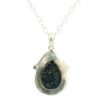 Gehna Jaipur Lapis Lazuli Pear Shape Gemstone Studded 925 Sterling Silver Pendant For Girls & Women SP03-1124 - Image 3