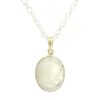 Gehna Jaipur Moonstone Oval Shape Gemstone Studded 925 Sterling Silver Pendant For Girls & Women SP03-1125