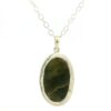 Gehna Jaipur Labradorite Oval Shape Gemstone Studded 925 Sterling Silver Pendant For Girls & Women SP03-1126 - Image 3