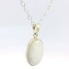 Gehna Jaipur Moonstone Oval Shape Gemstone Studded 925 Sterling Silver Pendant For Girls & Women SP03-1132 - Image 4