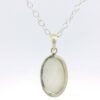 Gehna Jaipur Moonstone Oval Shape Gemstone Studded 925 Sterling Silver Pendant For Girls & Women SP03-1132 - Image 3