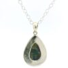 Gehna Jaipur Labradorite Pear Shape Gemstone Studded 925 Sterling Silver Pendant For Girls & Women SP03-1133 - Image 3