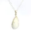 Gehna Jaipur Moonstone Pear Shape Gemstone Studded 925 Sterling Silver Pendant For Girls & Women SP03-1134 - Image 4