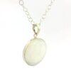 Gehna Jaipur Moonstone Round Shape Gemstone Studded 925 Sterling Silver Pendant For Girls & Women SP03-1136 - Image 4