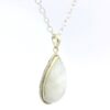 Gehna Jaipur Moonstone Pear Shape Gemstone Studded 925 Sterling Silver Pendant For Girls & Women SP03-1138 - Image 3