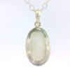 Gehna Jaipur Moonstone Oval Shape Gemstone Studded 925 Sterling Silver Pendant For Girls & Women SP03-1140 - Image 3