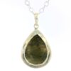 Gehna Jaipur Labradorite Pear Shape Gemstone Studded 925 Sterling Silver Pendant For Girls & Women SP03-1141 - Image 3