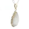 Gehna Jaipur Moonstone Pear Shape Gemstone Studded 925 Sterling Silver Pendant For Girls & Women SP03-1145 - Image 4