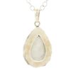 Gehna Jaipur Moonstone Pear Shape Gemstone Studded 925 Sterling Silver Pendant For Girls & Women SP03-1145 - Image 3