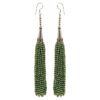 Gehna Jaipur Pearl & Peridot Color Zircon Beads Dangle Drop Style Earrings For Girls & Women CE-1158 - Image 2