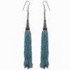 Gehna Jaipur Pearl & Turquoise Color Zircon Beads Dangle Style Earrings For Girls & Women CE-1163
