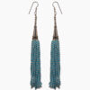 Gehna Jaipur Pearl & Turquoise Color Zircon Beads Dangle Style Earrings For Girls & Women CE-1163 - Image 4