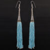 Gehna Jaipur Pearl & Turquoise Color Zircon Beads Dangle Style Earrings For Girls & Women CE-1163 - Image 3
