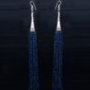 Gehna Jaipur Blue Sapphire Color Zircon Beads Dangle Drop Style Earrings For Girls & Women CE-1165 - Image 6