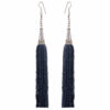 Gehna Jaipur Blue Sapphire Color Zircon Beads Dangle Drop Style Earrings For Girls & Women CE-1165 - Image 5