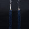 Gehna Jaipur Blue Sapphire Color Zircon Beads Dangle Drop Style Earrings For Girls & Women CE-1165 - Image 3