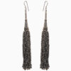 Gehna Jaipur Pearl & Black Onyx Zircon Beads Dangle Drop Style Earrings For Girls & Women CE-1166