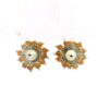 Gehna Jaipur Citrine Color Zircon Beads Studs For Girls & Women CE-1179 - Image 3