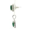 Gehna Jaipur Fine Quality Chrome Tourmaline Color Stone Baguette Studded Pendant Set For Girls & Women FP-1190 - Image 4