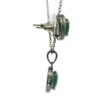 Gehna Jaipur Green Jade Color Oval Shape Stone Studded Pendant & Earring Set For Girls & Women FP-1200 - Image 4