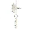 Gehna Jaipur Cubic Zirconia Princess Cut Square Studded Pendant & Earring Set For Girls & Women FP-1206 - Image 4