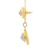 Gehna Jaipur Diamond Cut Round & Baguette Shape Cubic Zirconia Studded Pendant Set For Girls & Women FP-1228 - Image 3