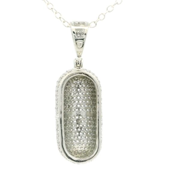 Gehna Jaipur Cubic Zirconia Studded Pill Emoji Shaped Pendant With Intricate Details For Girls & Women FP-1230 - Image 3