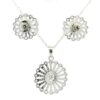 Gehna Jaipur Round Shape Cubic Zirconia Studded Pendant & Earring Set For Girls & Women FP-1242 - Image 4