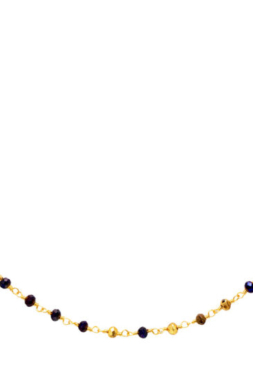 Gehna Jaipur 18″ Inches Multicolor Crystal Zirconia Faceted Beads Rosary Chain For Girls & Women CC-1098