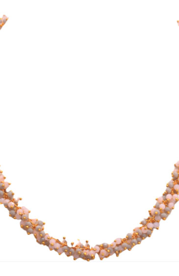 Gehna Jaipur Multicolor Chalcedony Zirconia Bead Necklace Set Yellow Gold For Girls & Women CC-1145