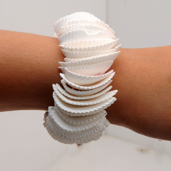 Gehna Jaipur White Color Handmade Natural Mother Of Pearl Bracelet/Adjustable Wrist Band  For Girls & Women BS-1129