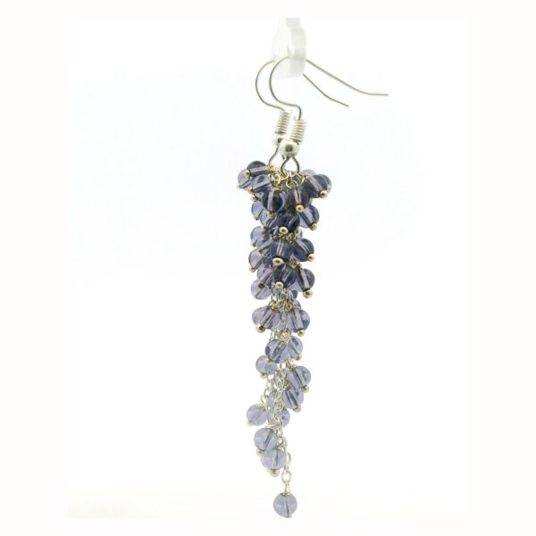 Gehna Jaipur Tanzanite Color Zircon Beads Earrings For Girls & Women CE-1183
