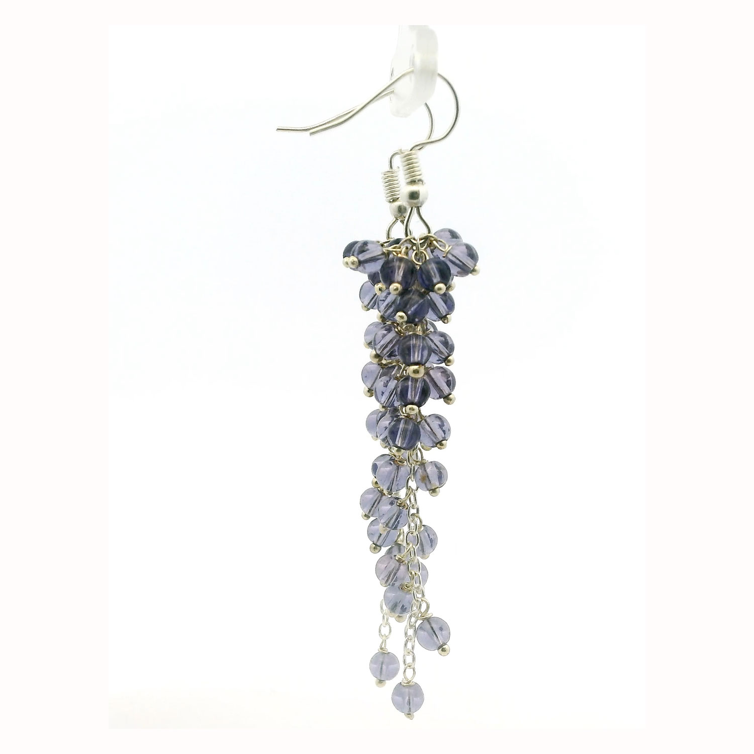 Gehna Jaipur Tanzanite Color Zircon Beads Earrings For Girls & Women CE-1183 - Image 4