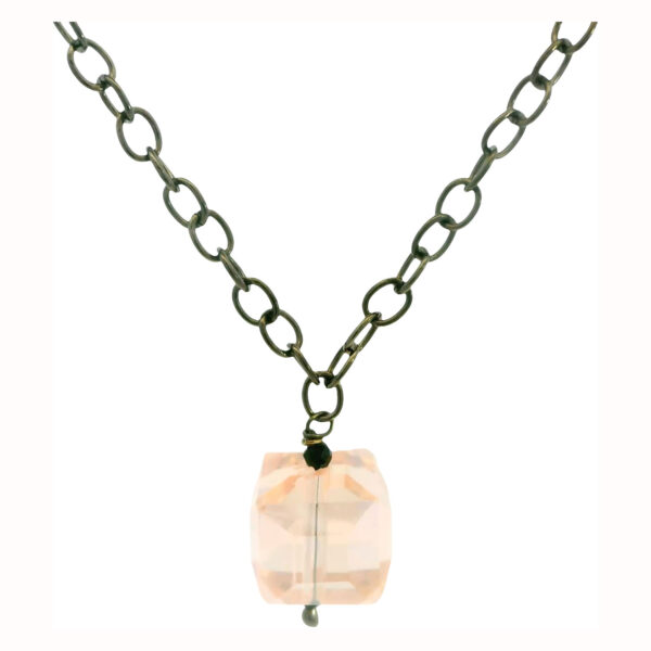 Gehna Jaipur Austrian Crystal Cube Pendant Fashion Hypoallergenic Jewelry ( Kunzite ) For Girls & Women NS-1820