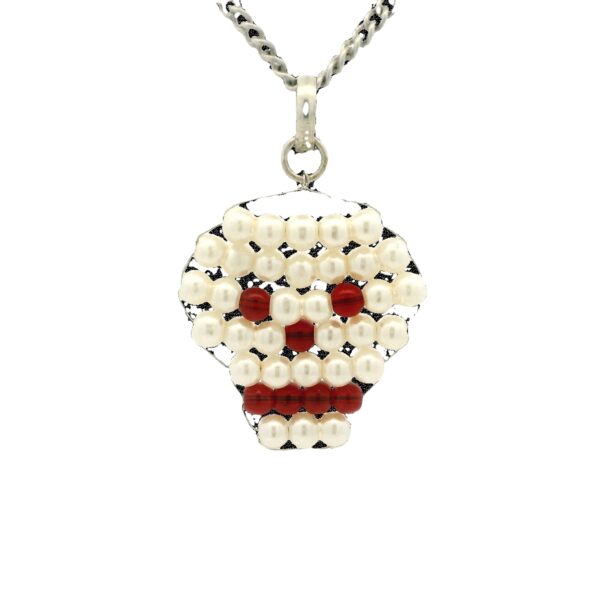 Gehna Jaipur Pearl & Garnet Gemstone Beaded Pendant  For Girls & Women BP-1010