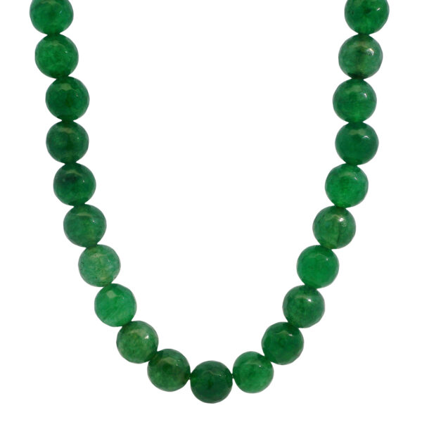 Gehna Jaipur 22″ Inches Emerald Gemstone Ball Shape Beaded Necklace For Girls & Women NP-1512