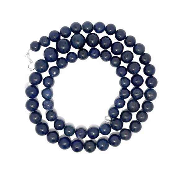Gehna Jaipur 18-19″ Inches Long Blue Sapphire 10-13 MM Cabochon Beads Necklace For Girls & Women NP-1514
