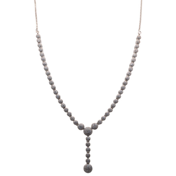 Cubic Zirconia studded party Wear Necklace & Earring Set