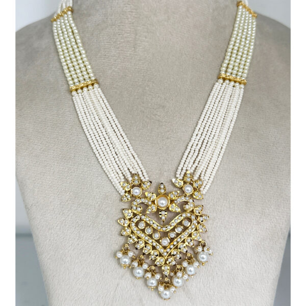 Pearl Studded Traditional Wedding Wear Necklace & Earring Set