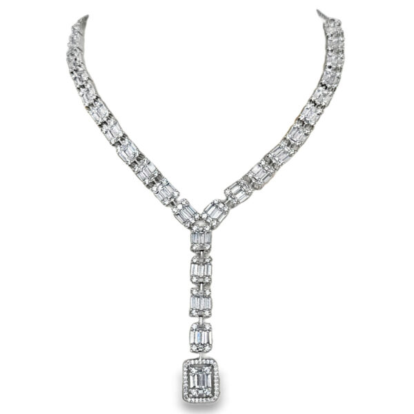 Cubic Zirconia Studded Beautiful Party Wear Necklace & Earring Set