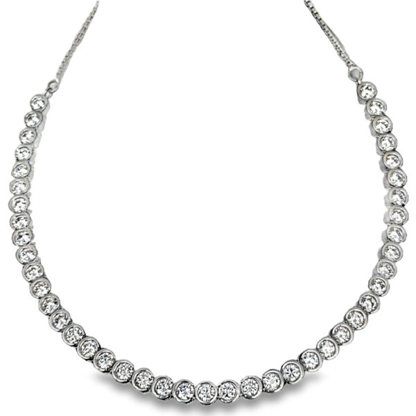 Cubic Zirconia Studded Party Wear Necklace & Earring Set