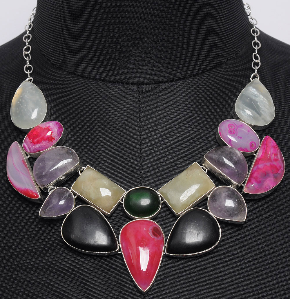 Multiple Gemstone Studded Handmade Junglee Necklace