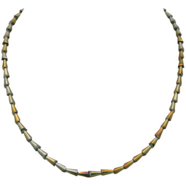 Tourmaline Color Faceted Zircon Drop Shape Beads Necklace