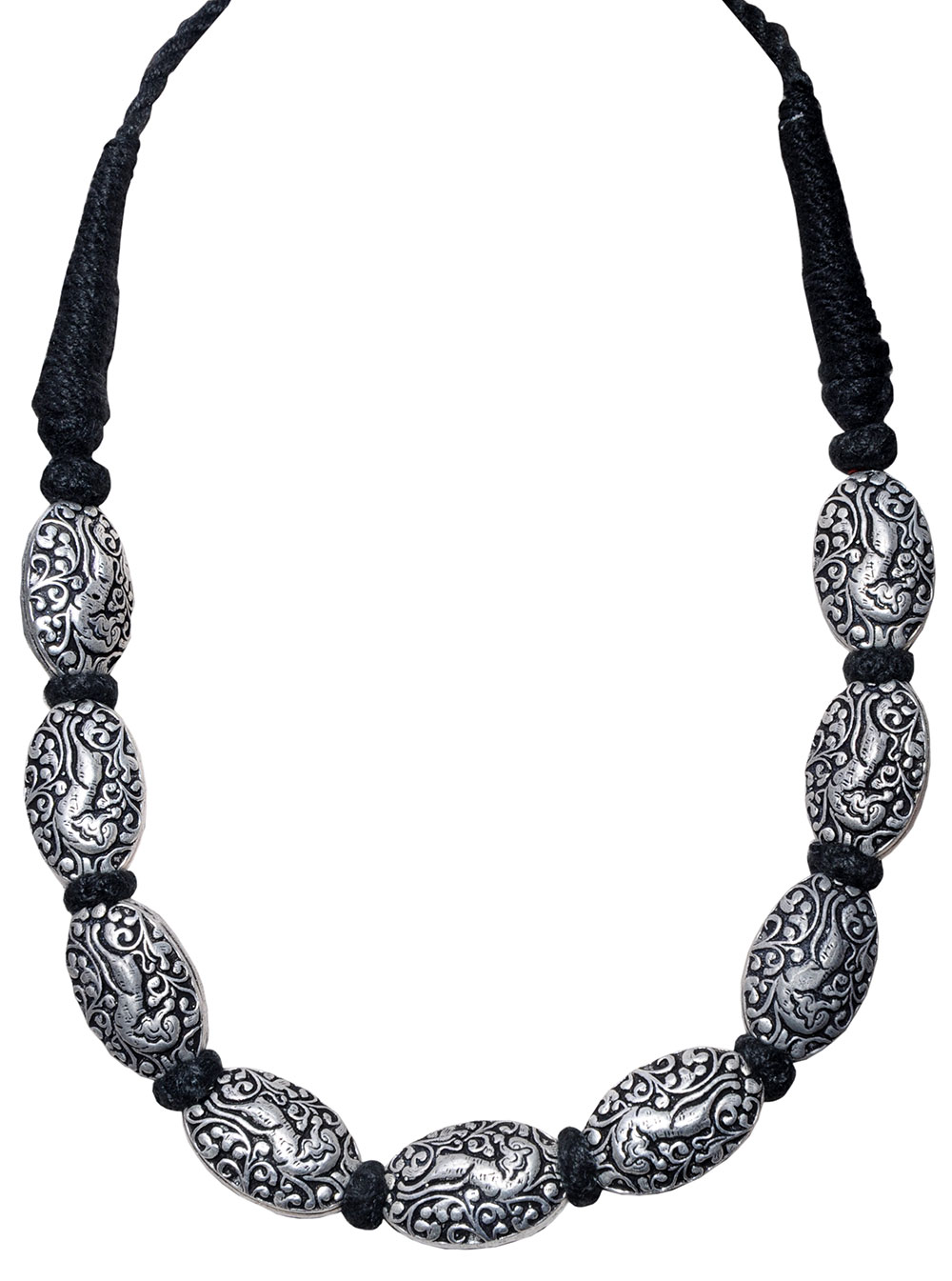 Oxidized necklace In .925 Silver Overlay