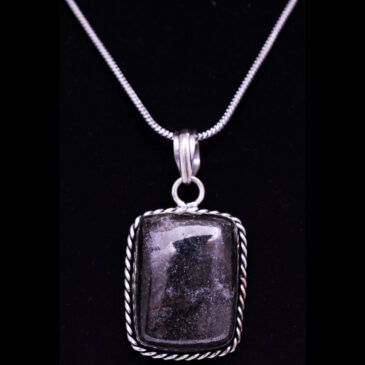 kambaba jasper 925 sterling silver overlay pendant 45×24 mm