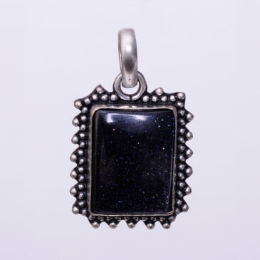 sun Sitara 925 sterling silver overlay pendant 41 x 25 mm